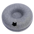 Cama Antiestrés para Gatos - Nido Donut Calmante de Fieltro