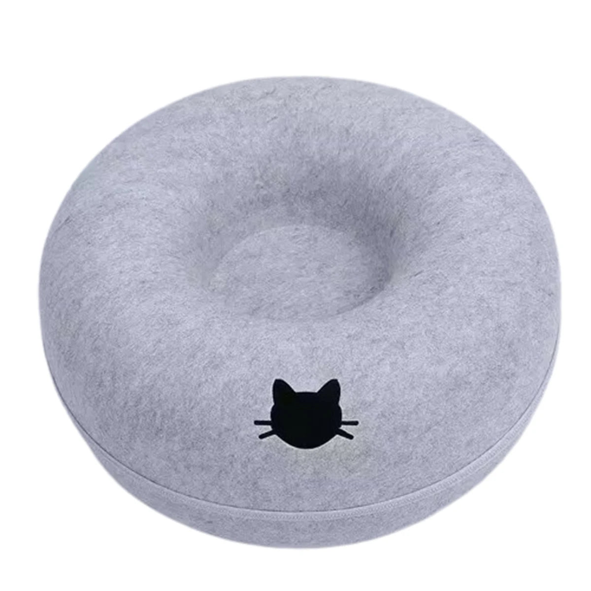 Cama Antiestrés para Gatos - Nido Donut Calmante de Fieltro